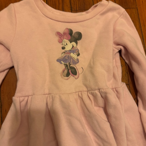 Disney Minnie Mouse sweatshirt dress size 4T pink - Picture 4 of 4